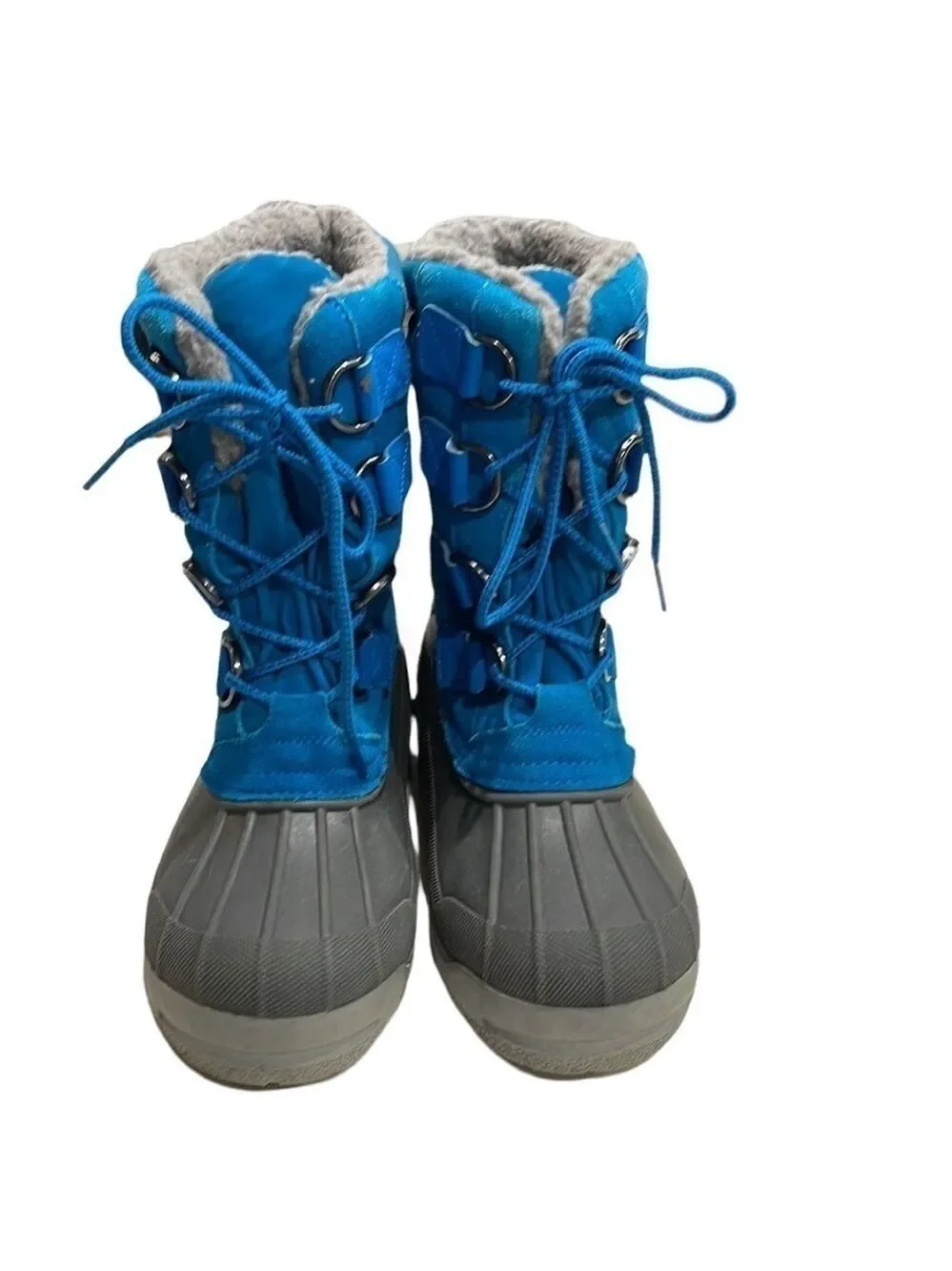 LAND’S End Girl’s Waterproof Suede Rubber Duck Boot SZ 6‎